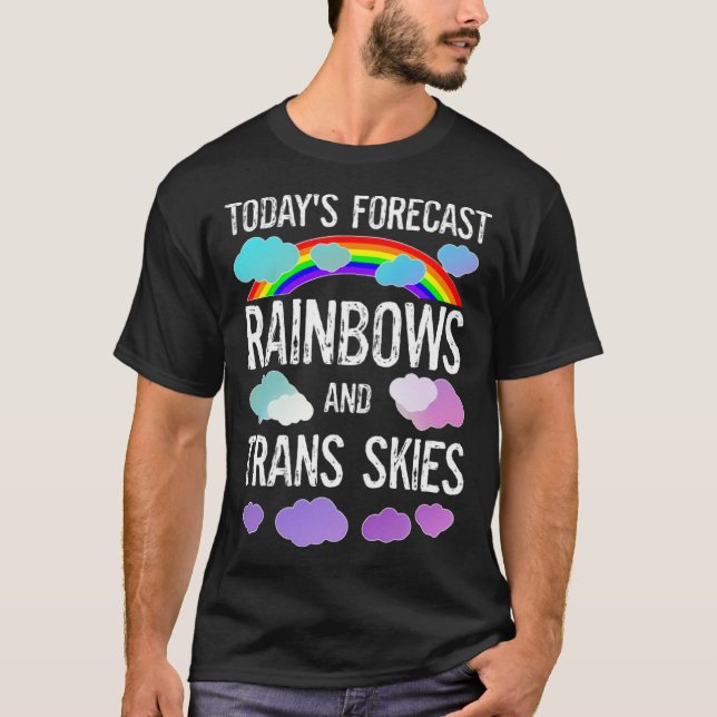 HBT GTQ Transgender Pride Month Parad Rainbows Tra T Shirt (Framsida)