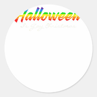 HBT Halloween är juljul Runt Klistermärke
