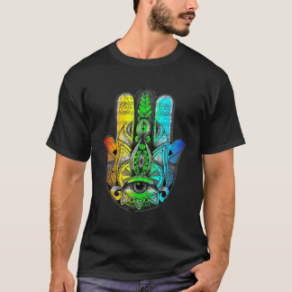 HBT Hamsa Hand Yoga Tattoo T Shirt