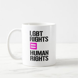 HBT-Höger är lika med Human Högers - HBT-Höger Kaffemugg