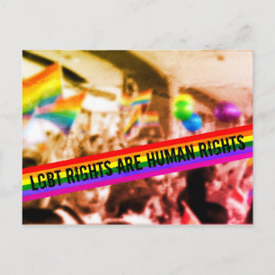 HBT-Höger är Pridet för mänskliga Höger i Parad Vykort