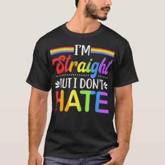 HBT-Höger är Raka men jag hatar inte T Shirt