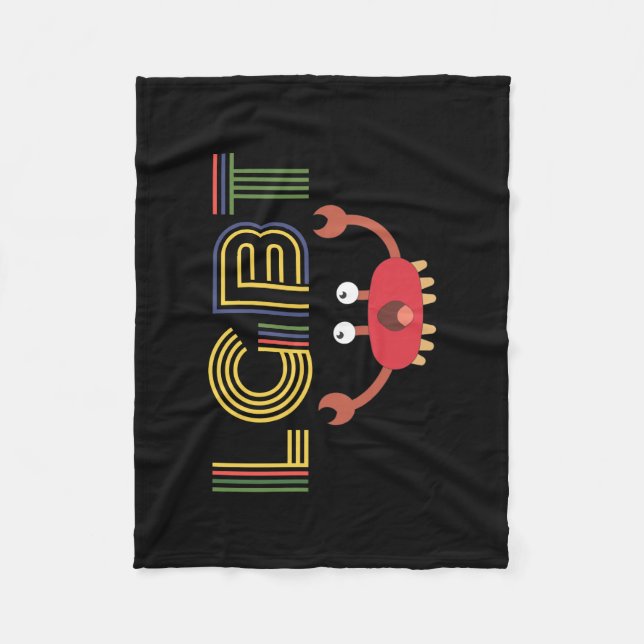 HBT-Höger - Cute Crab Fleecefilt (Framsidan)