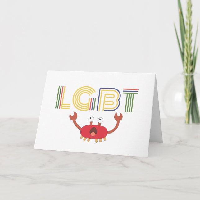 HBT-Höger - Cute Crab Helgkort (Framsida)