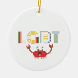 HBT-Höger - Cute Crab Julgransprydnad Keramik