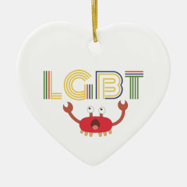 HBT-Höger - Cute Crab Julgransprydnad Keramik