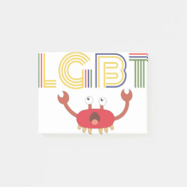 HBT-Höger - Cute Crab Post-it Block