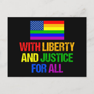 HBT-Höger Regnbåge American Flagga Gay pride Black Vykort