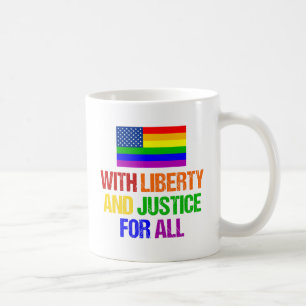 HBT-Höger Regnbåge Amerikanska Flagga Gay pride Kaffemugg