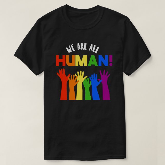 HBT-Höger+ Vi är alla människor T Shirt (Design framsida)