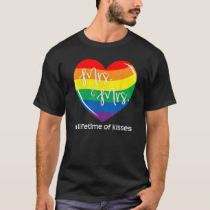 HBT-högkvarteret Brides, Lesbisk Par, Gay pride Fr T Shirt