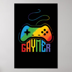 HBT Homo Schwul ’Gaymer’ Poster