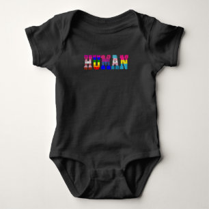 HBT Human Flagga LGBT Pride Månad för HGBTQ-regn T Shirt