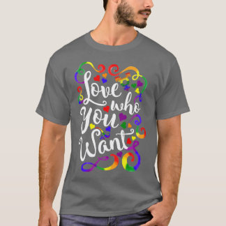 HBT-Kärlek som du vill ha GLBT-Pride T Shirt