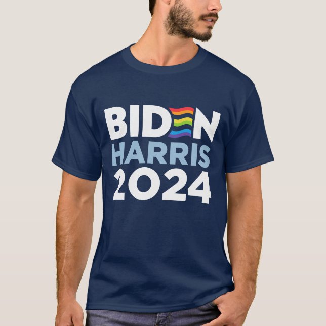 HBT-kvot för Biden Harris 2024 T Shirt (Framsida)