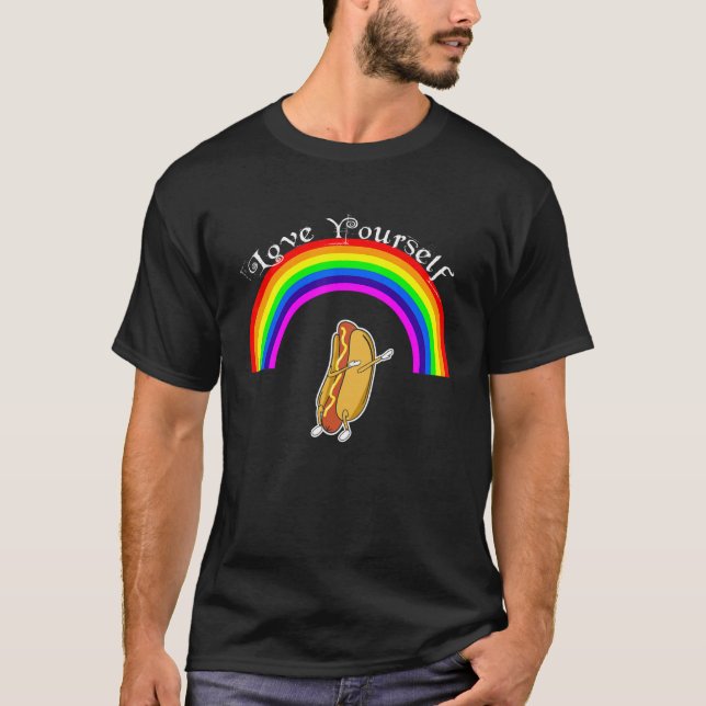 HBT-Lesbisk Gay Bisexual Transgender Pride Queer T Shirt (Framsida)