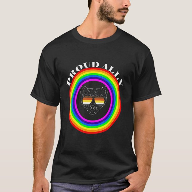 HBT-Lesbisk Gay Bisexual Transgender Pride Queer T Shirt (Framsida)