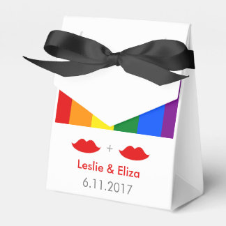 HBT-Lesbisk Läppar Rainbow Bröllop Presentaskar