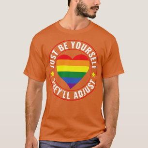 HBT-Lesbisken Gay pride kan själv justera L T Shirt