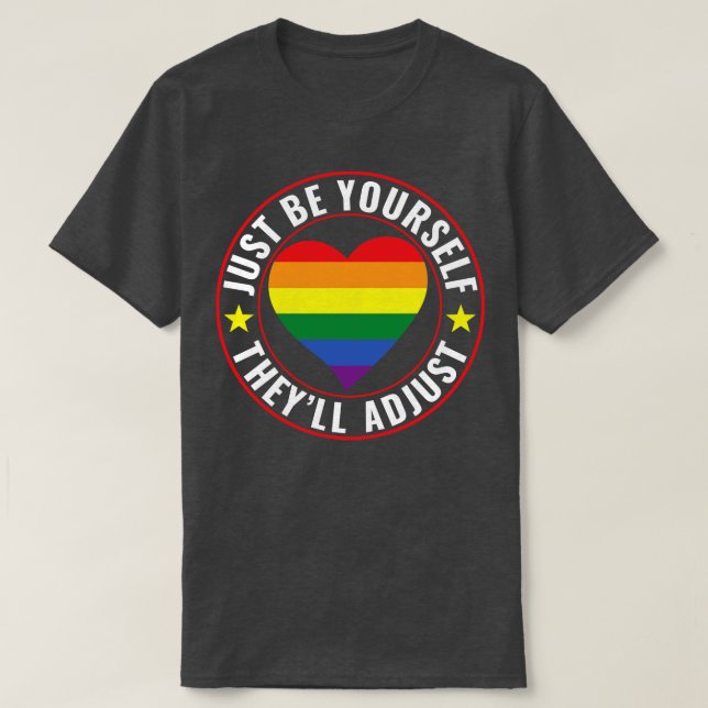 HBT-Lesbisken Gay pride ska vara dinDe justerar HB T Shirt (Design framsida)