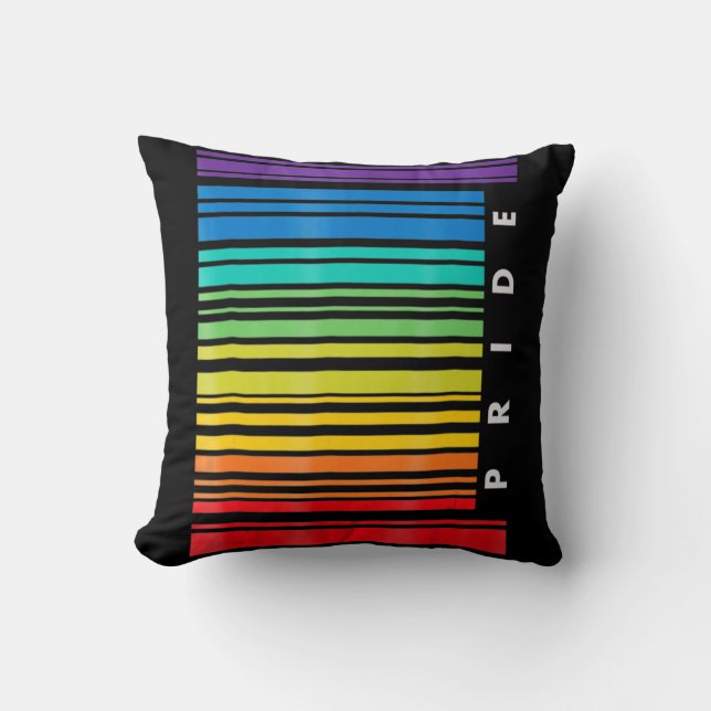 HBT-medvetenhet - Månadsstreckkod Pansexual Pride  Kudde (Framsida)