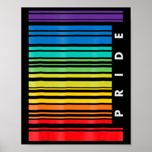 HBT-medvetenhet - Månadsstreckkod Pansexual Pride  Poster