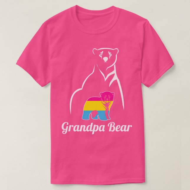 HBT Pansexual Grandpa Bear Pan-Flagga, Pride T Shirt (Design framsida)