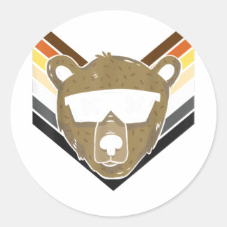 HBT-parentes för Gay pride månad - Coola solglasög Runt Klistermärke