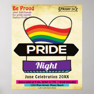HBT-personer är stolta över Party Poster