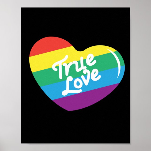 HBT+Pride. Äkta kärlek Poster (Framsidan)