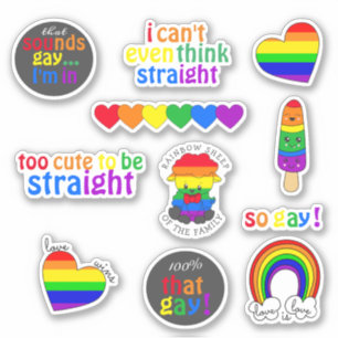 HBT-Pride Anpassningsbar-cut vinylStickers Klistermärken