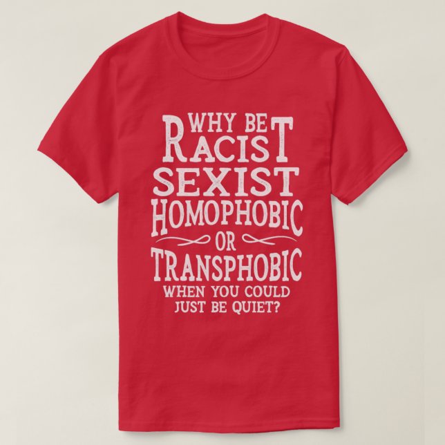 HBT-pride - bojkottgåvor för homosexuella äktenska T Shirt (Design framsida)