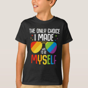 HBT-Pride Färgfläckiga regnbågslasser med lika T Shirt