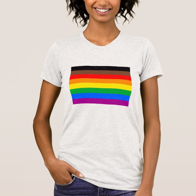 HBT-Pride Flagga (8 Rand) T Shirt (Framsida)