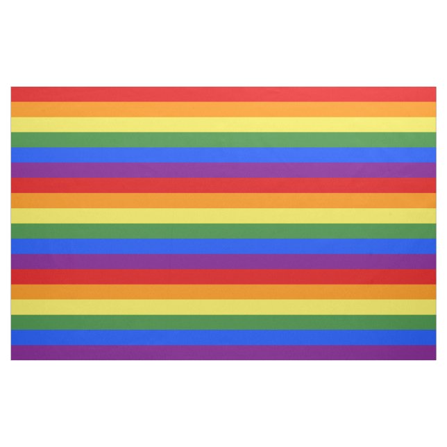 HBT-Pride Flagga Rainbow Rand Fabric Tyg (Fat Quarter)