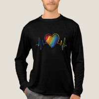 HBT-Pride Gay Lesbisk Modern regnbåghjärtslag