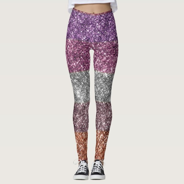 HBT+Pride-gay. Queer-kärlek. Regnbåge Leggings (Framsida)