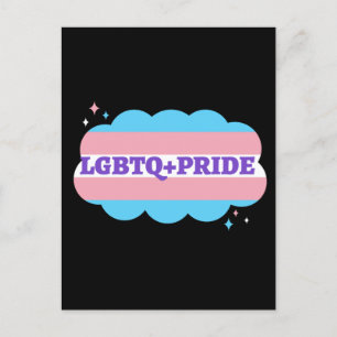 HBT+Pride. Gay-regnbåge kärlek. Vykort