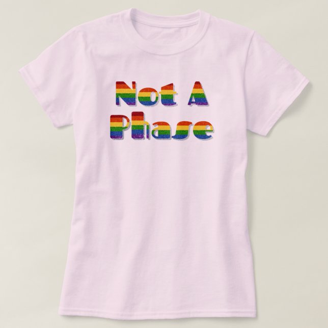 HBT-Pride Glitter inte en fas T Shirt (Design framsida)