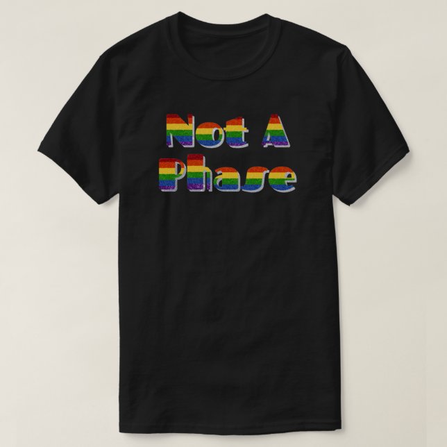 HBT-Pride Glitter inte en fas T Shirt (Design framsida)
