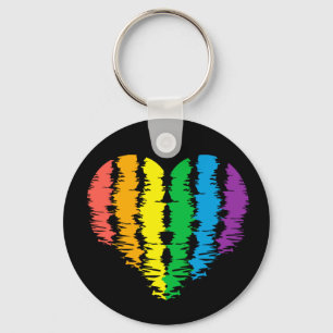 HBT+pride. Hjärtregn.         Nyckelkedja Nyckelring