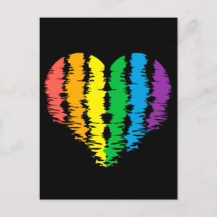 HBT+pride. Hjärtregn. Vykort