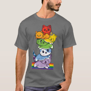 HBT-Pride i Cat Cute Rainbow Gay pride HGBTQ LGBT T Shirt