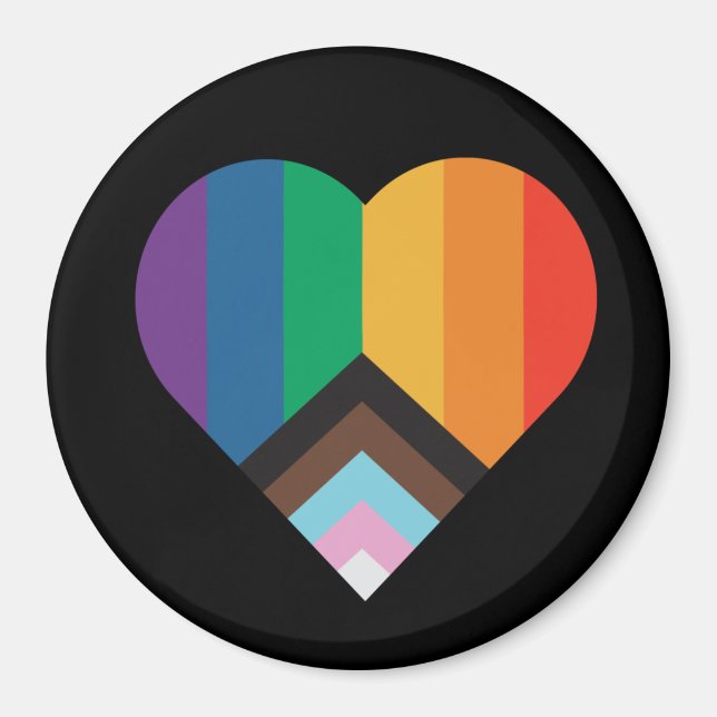 HBT+pride kärlek. Rainbow flagga      Magnet (Framsidan)