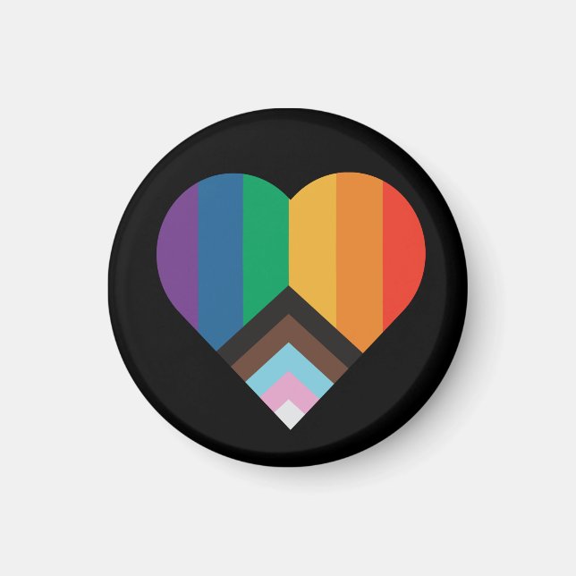 HBT+pride kärlek. Rainbow flagga         Magnet (Framsidan)