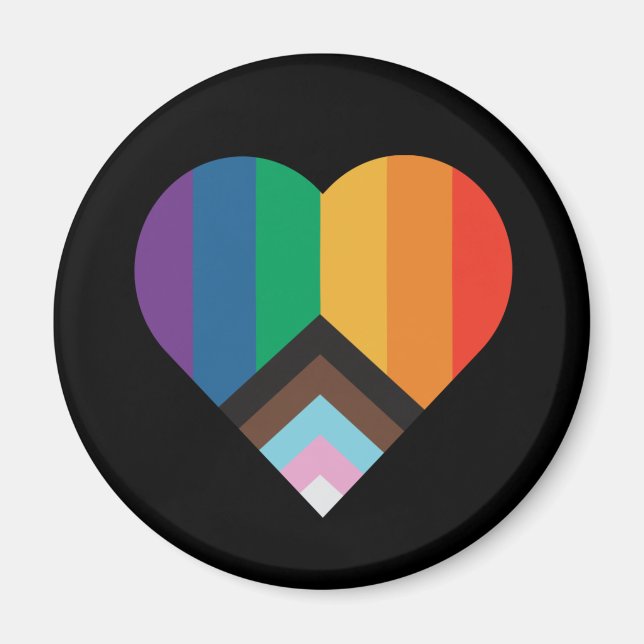 HBT+pride kärlek. Regnbågs-     flaggaKnapp Magnet (Framsidan)