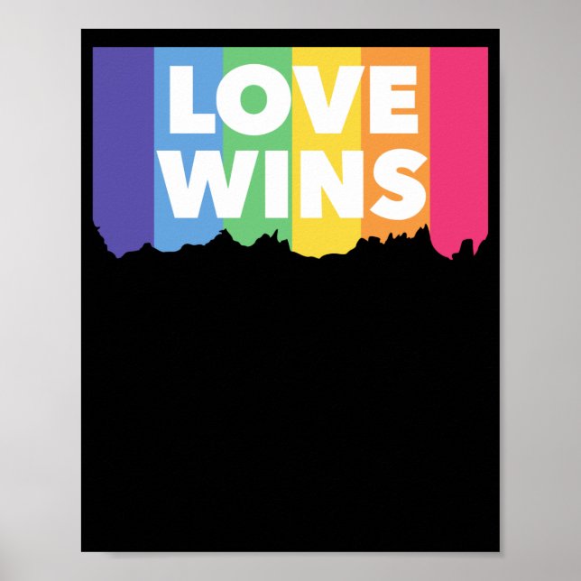 HBT+pride. kärlek vinner. Köer. Poster (Framsidan)