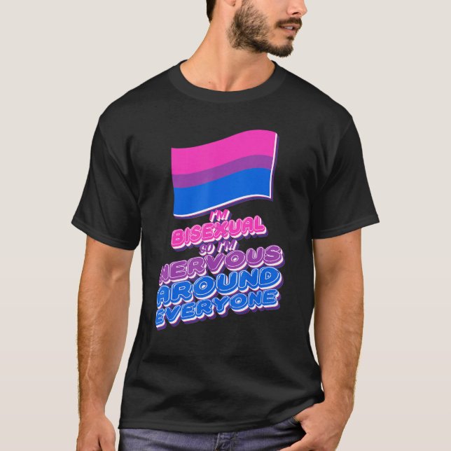 HBT-Pride Lesbisk Gay Man Bisexual Flagga T Shirt (Framsida)