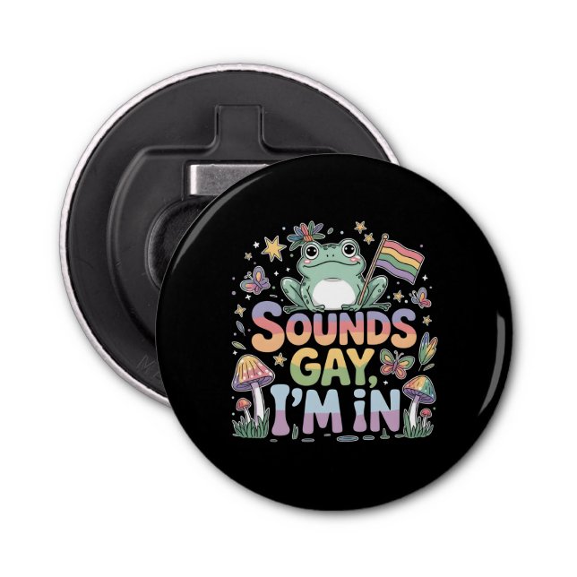 HBT-pride Ljud gay jag är i Flasköppnare (Framsidan)