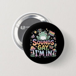 HBT-pride Ljud gay jag är i Knapp